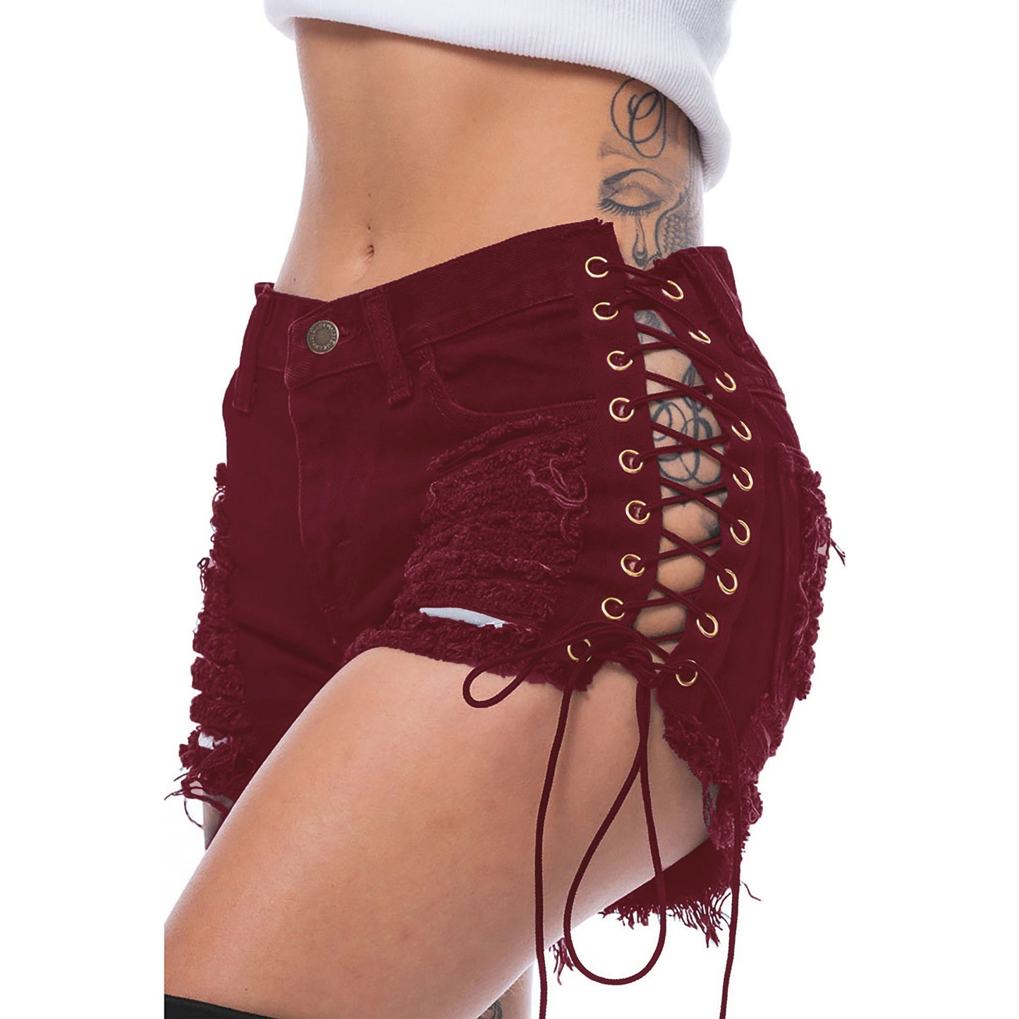 Lace Up Shorts