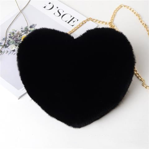 Plush Heart Bag