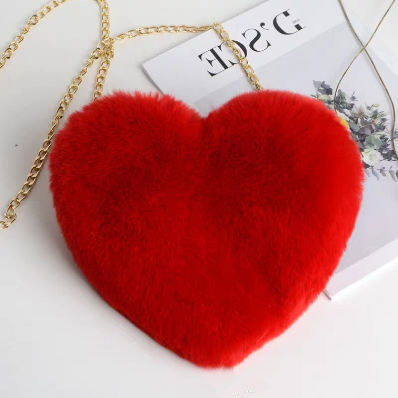 Plush Heart Bag