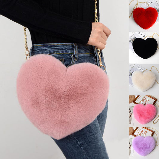 Plush Heart Bag