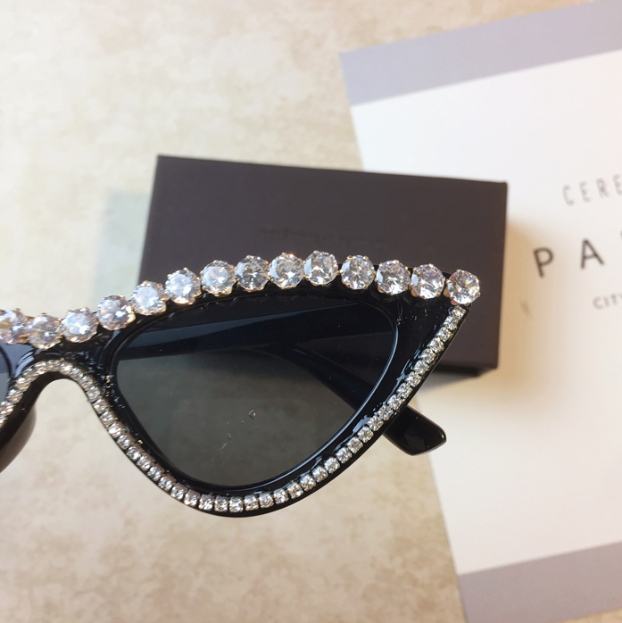 Diamond Cat Eye Sunglasses