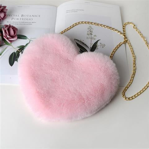 Plush Heart Bag