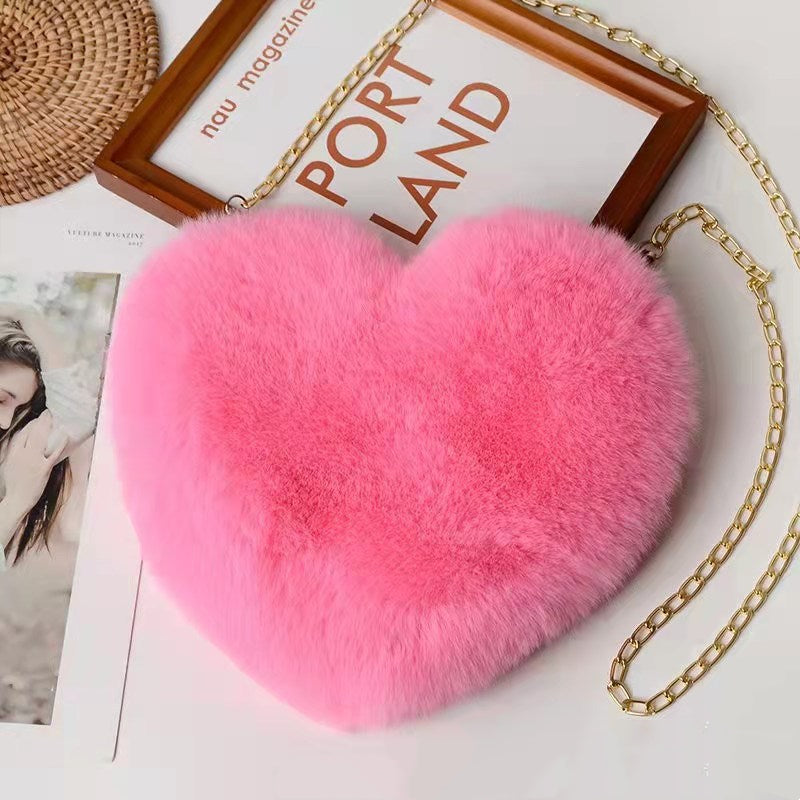 Plush Heart Bag