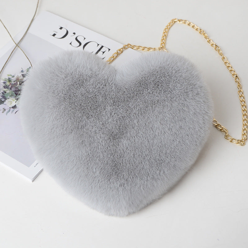 Plush Heart Bag