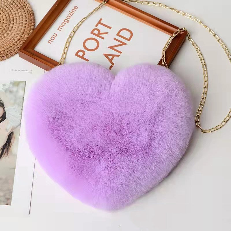 Plush Heart Bag