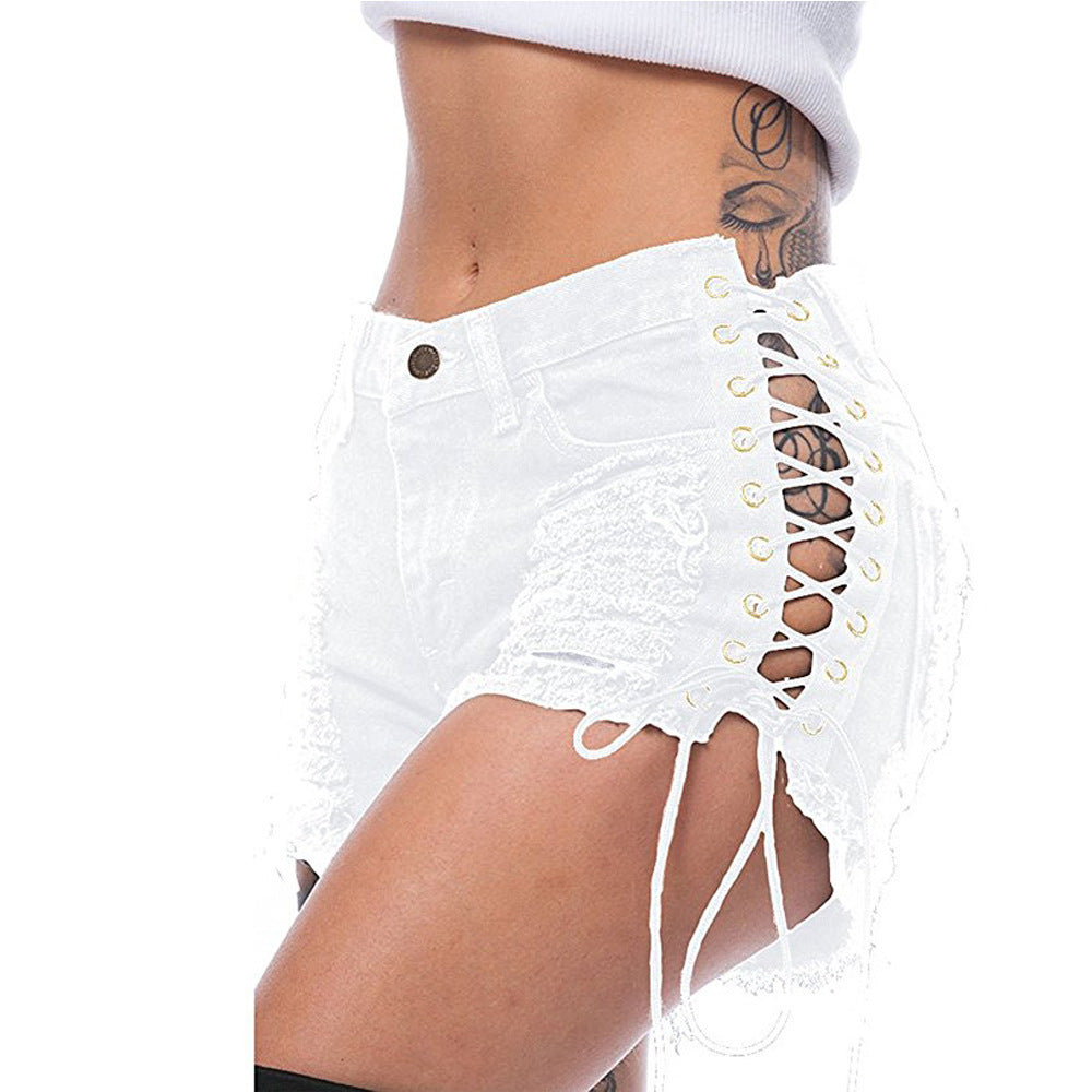 Lace Up Shorts