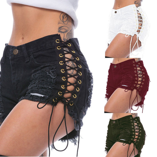 Lace Up Shorts